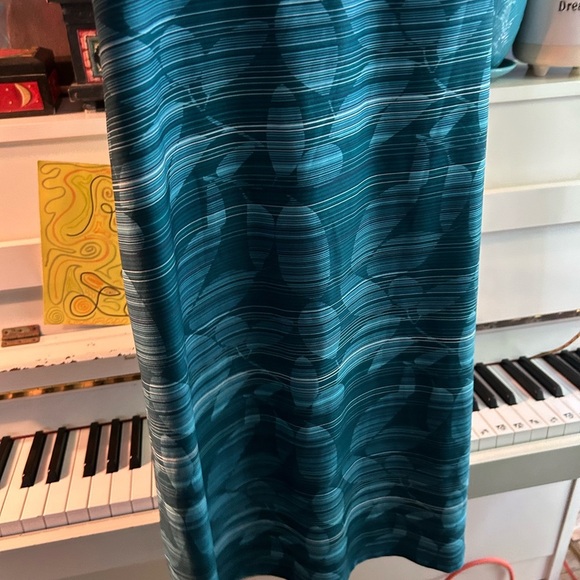 Mondetta Strapless Blue Patterned Dress - Picture 5 of 11